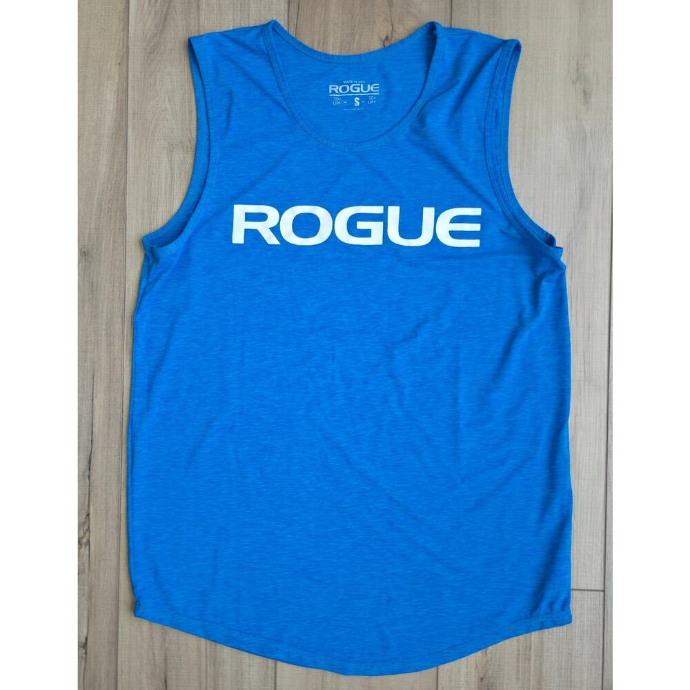 Rogue Performance Sun Tank Blue Sleeveless UPF 30+ Tank Top Men Sz S